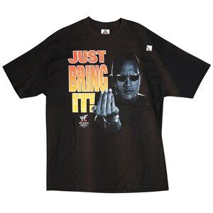 NWT Vintage 2000 The Rock WWF 'Just Bring It' T-Shirt